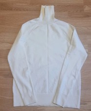 Primark Cares Women's Light White Long Sleeve Polo Neck Jumper Size XS New .