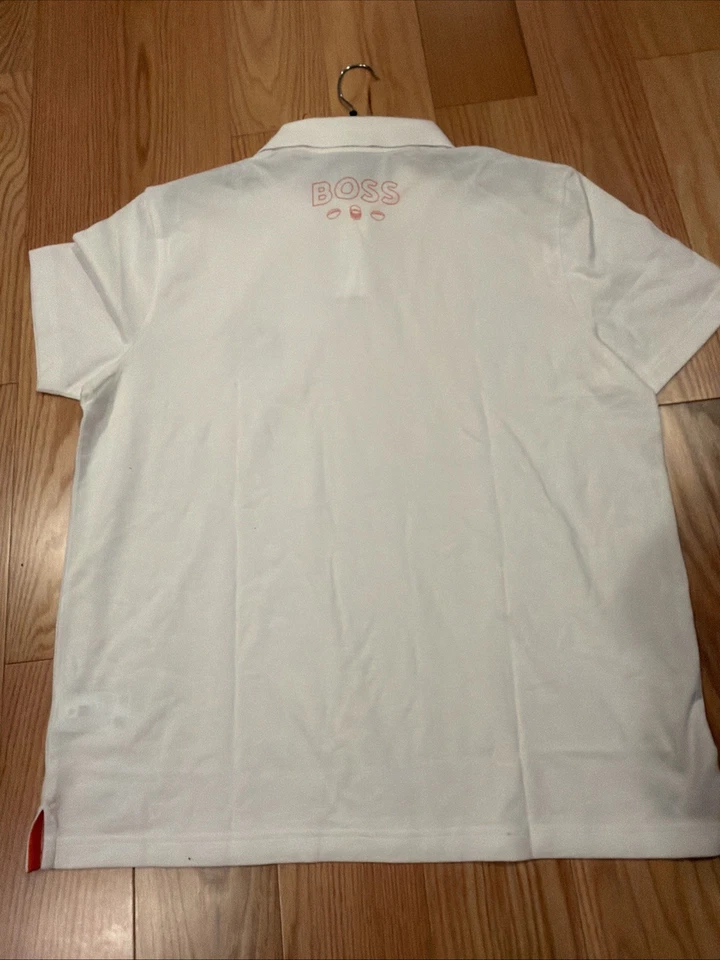 Polo Hugo Boss BOSS X NFL Chicago Bears Punter para hombre talla M algodón blanco nuevo con etiquetas Foto 4 de 4