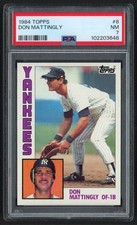 Don Mattingly 1984 Topps RC #8 PSA 7 New York Yankees