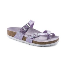 NEW Birkenstock Birko Flor MAYARI Metallic Stones Lilac Purple Womens EU 37 US 6