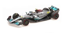 Minichamps 1/43 MERCEDES AMG W13 LEWIS HAMILTON 2ND HUNGARY GP 2022 - 417221344