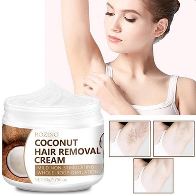 Coconut Hair Clearing Cream, Painless & Non-Irritating, Quick-Acting 50g+