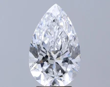 Certified GIA 3.53 Carat Pear Cut Natural Mined Diamond Loose D color IF clarity