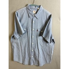 Levi's Button Up Men's Large Standard Fit Short Sleeve Shirt