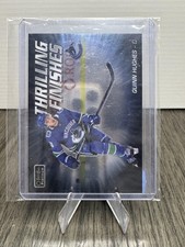 2019-20 O-Pee-Chee Platinum #TF-23 Quinn Hughes Thrilling-Finishes