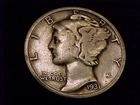 1931-P  Mercury Dime,  Very Good grade