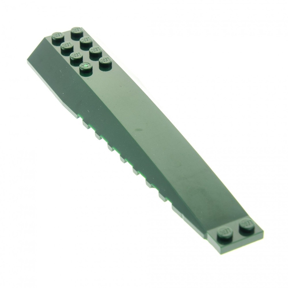 1X Lego Wedge Wing Plate 16X4X1 Dark Green Sloped Brick Set 9498 7683 45301
