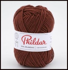 1 PELOTE DE LAINE PHIL IRLANDAIS  acajou Neuve
