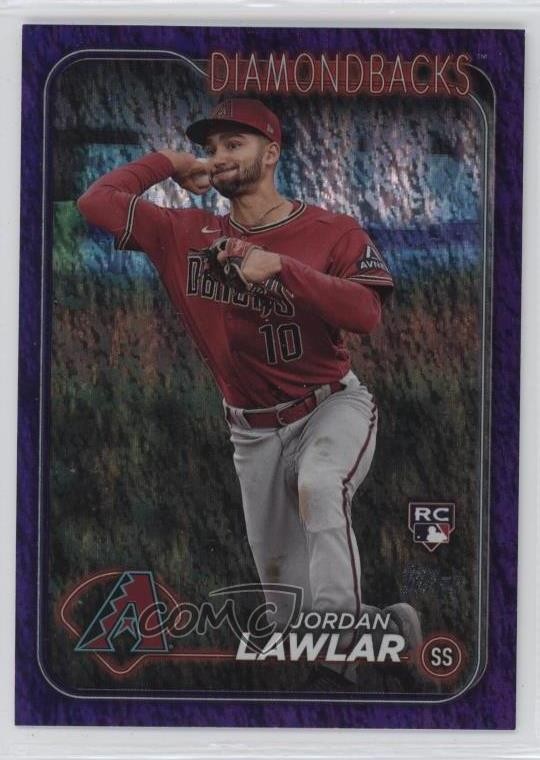 2024 Topps Series 2 Purple Foil 503/799 Jordan Lawlar #451 Rookie RC 0nw0