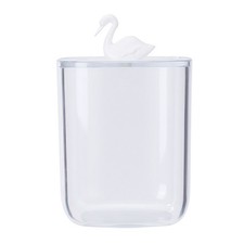 Bathroom Containers Multifunction Transparent Cotton Swabs Storage Canister JY