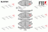 Bremsbelagsatz Scheibenbremse FTE 9010905 FüR VW Golf 7 5G1 BQ1 BE1 BE2 Variant