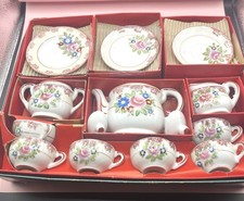 Vintage Children's Tea Set Complete In Original Box 1950's RARE