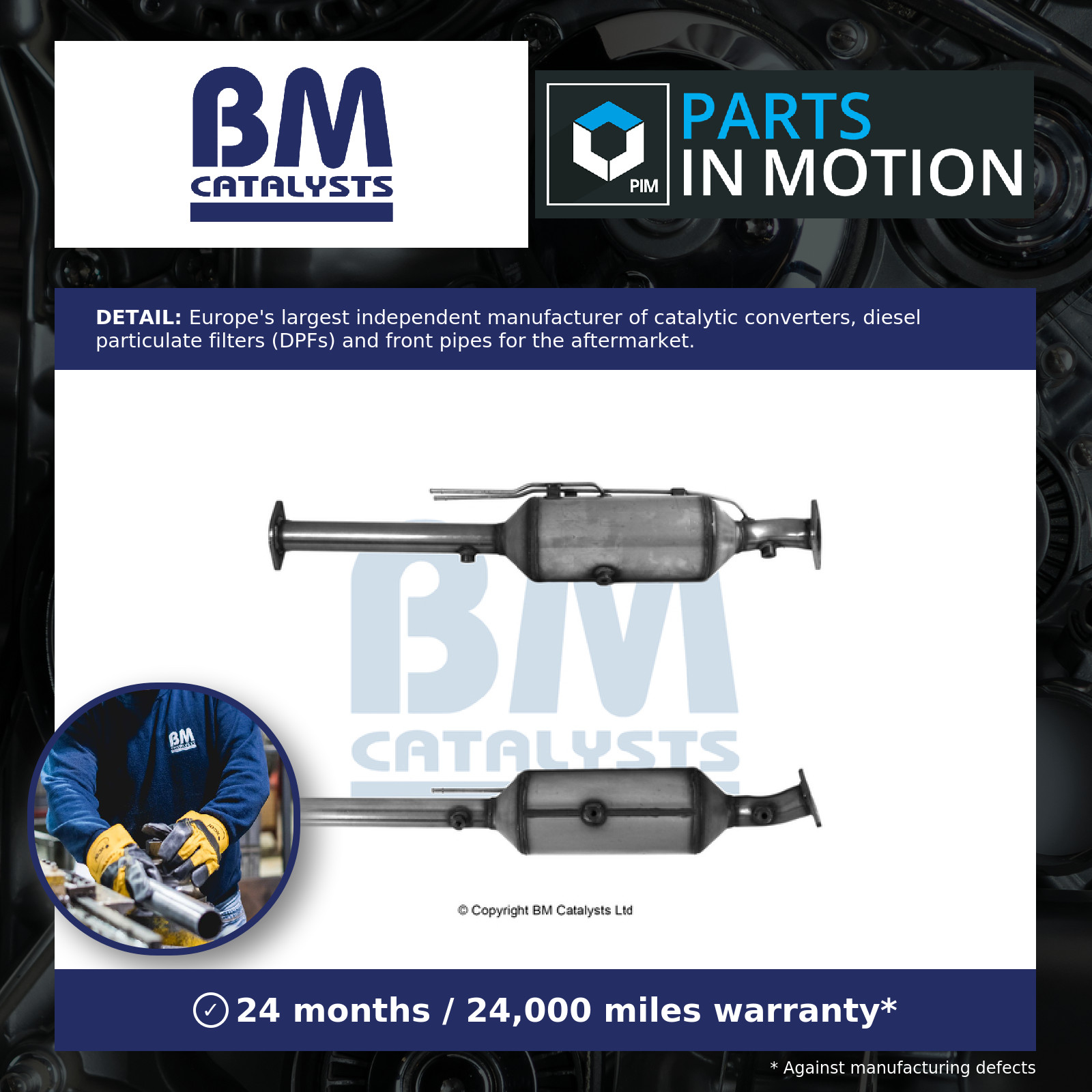 Catalytic Converter with DPF fits FORD S-MAX TDCi 2.2D 12 to 14 KNWA BM 1762998