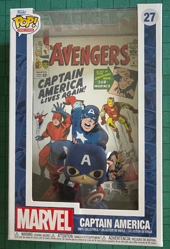 New FUNKO POP! Comic Cover CAPTAIN AMERICA #27 Original Avengers #4 (1963) minor