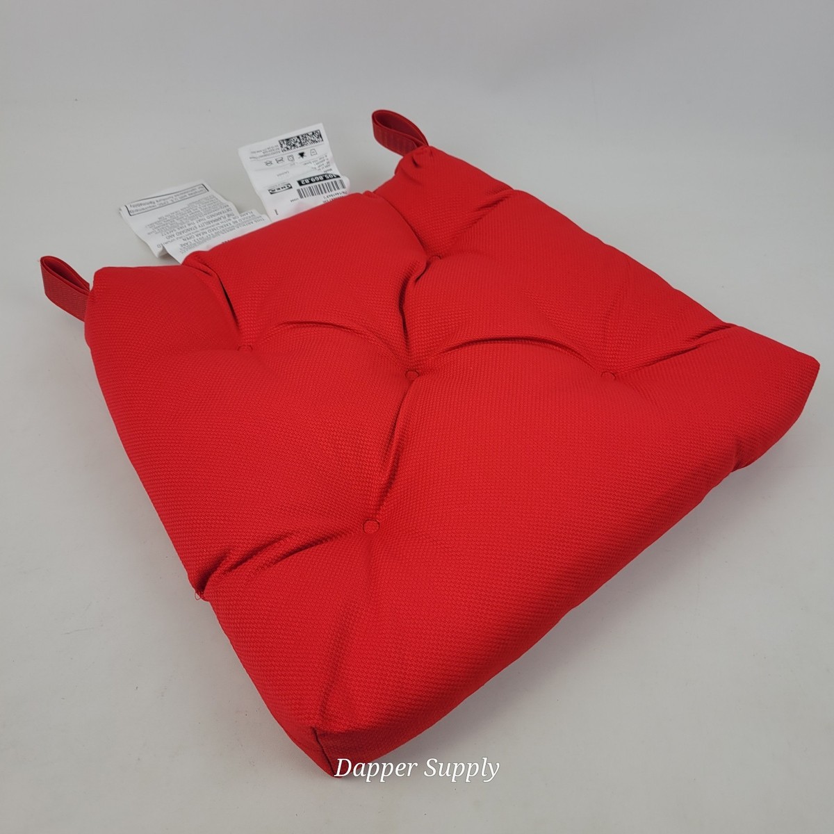 IKEA MALINDA クッション 赤 40x38cm IKEA MALINDA Chair Pad Seat Cushion Bright Red with Hook & Loop 16
