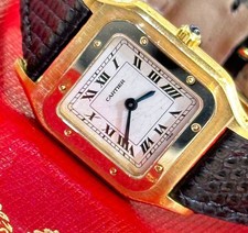 Cartier YG Vintage Santos Dumont Manual Small 96062 G091901 148577000 6