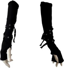 Goth Arm Warmers Fingerless Gloves for Women Sleeves Mall 