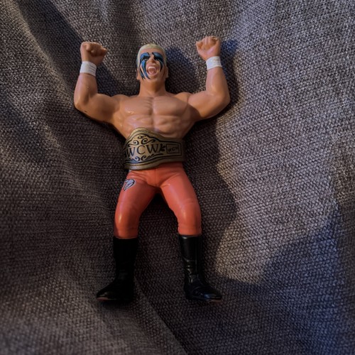 WCW Galoob Sting Wrestling Figure Pink Tights Uk E...