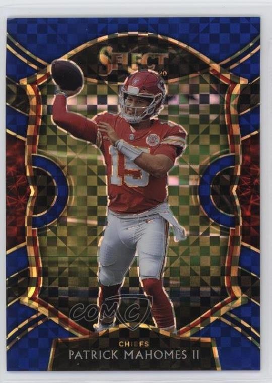 2020 Panini Select Concourse Blue Prizm 157/175 Patrick Mahomes II #2 6e0