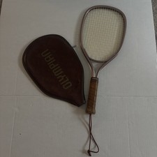 Vintage Leach Olympian Racquetball Racquet Racket W/ Cover 1970s Aluminum Retro
