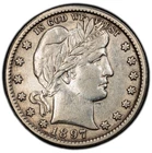 1897-O Barber Quarter. XF/AU With Great Detail. High Grade For O Mint. Semi Key