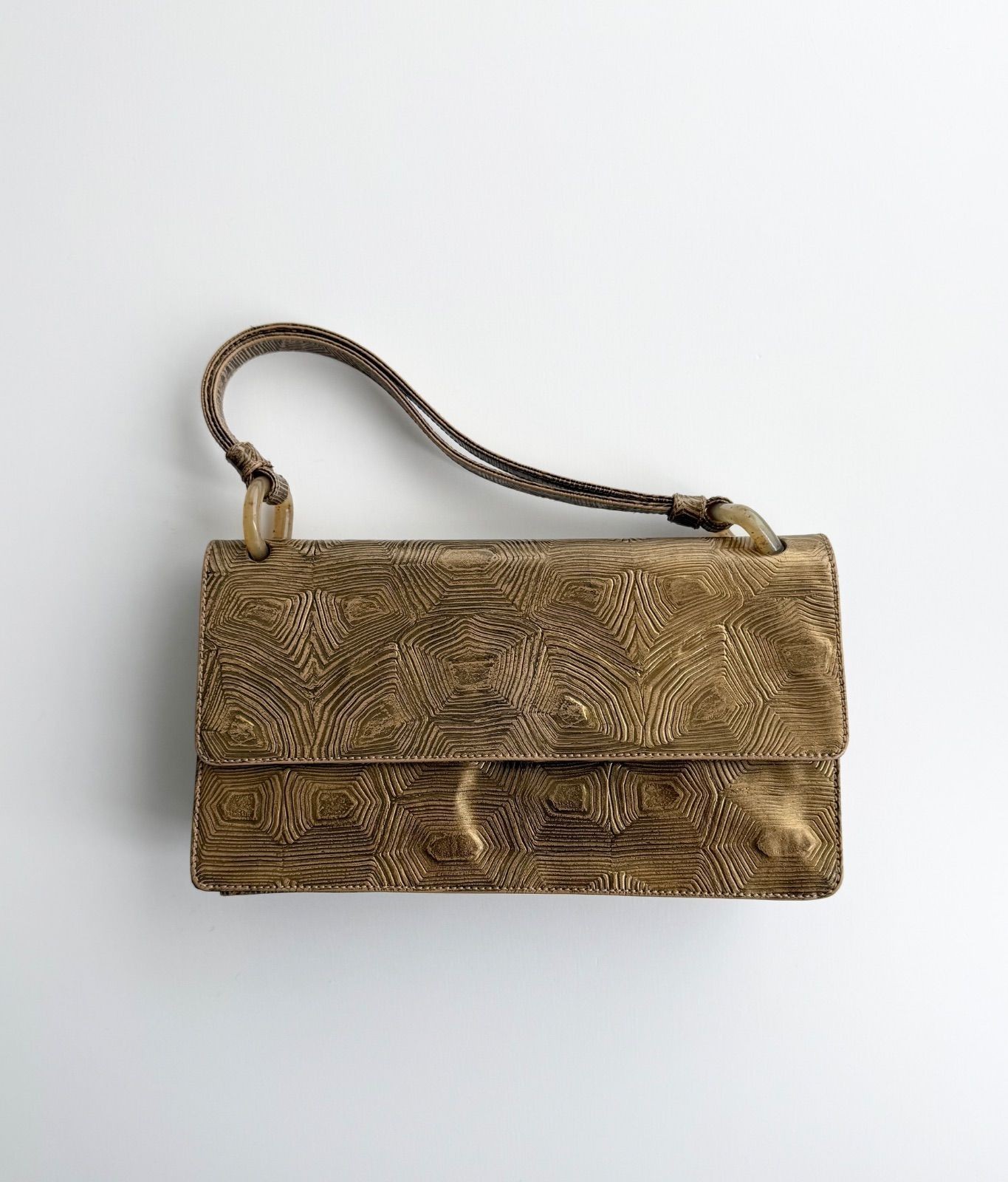 PRADA FW1996 Tartaruga Hand Bag Turtle Pattern Archive Made in Italy authentic--