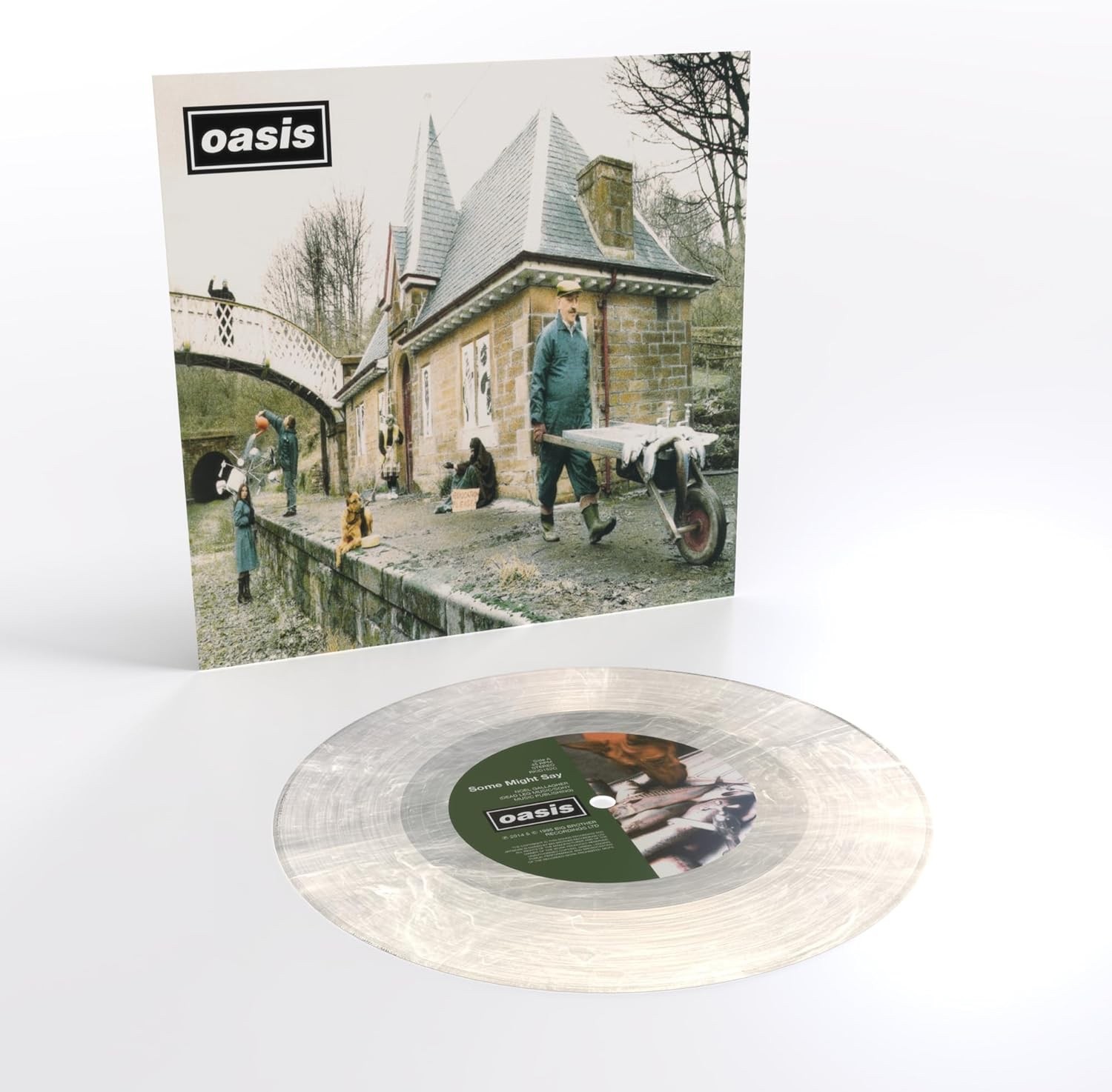 OASIS SOME MIGHT SAY / TALK TONIGHT LIMITED EDITION PEARL COLOUR 7"" VINYL SEALED - Image 8