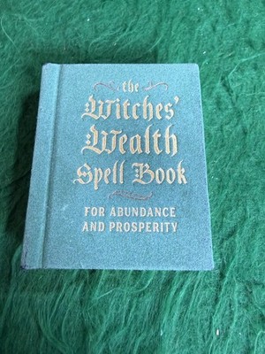 Witches  Wealth Spell Book Mini Hardcover Gold Gilt Pages Abundance 1st Edition