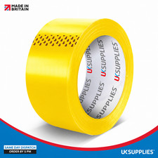 HEAVY STICK GELB GER&Auml;USCHARM PAKET VERPACKUNGSBAND (ALLE PACKUNGSGR&Ouml;SSEN) 48MM X 66M