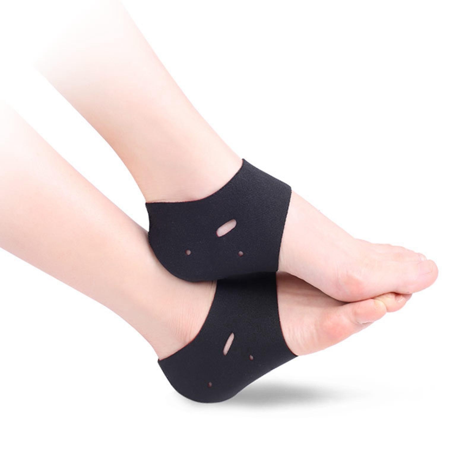 Fascitis plantar talón copas alivio calcetines protector para reparación talón seco mujeres hombres