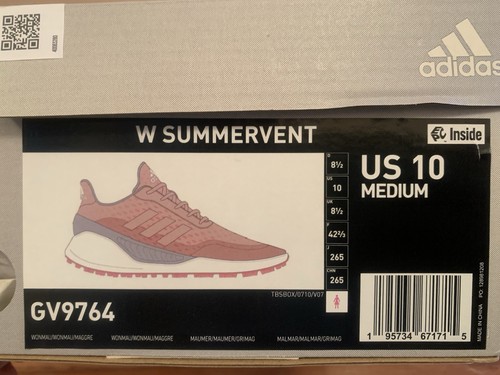 Adidas Summervent Golf Shoe - Women Size 10 - Picture 1 of 7