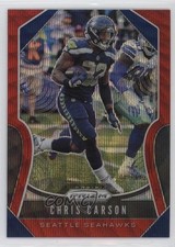 2019 Panini Prizm Red Wave Prizm 61/149 Chris Carson #259 v9t
