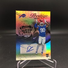 DeWayne Carter 2024 Prestige Xtra Points Signatures Premium 382 Bills Rookie