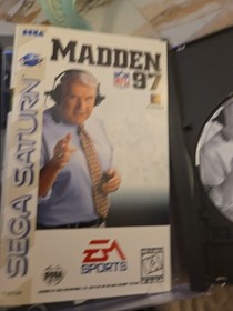 Sega Saturn Madden NFL 97 Complete In Box CIB w/ Poster Football Video Game