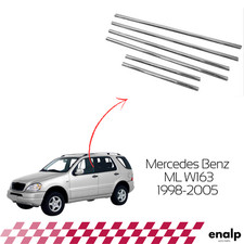 Guarnizione telaio finestra cromato 6 pezzi per Mercedes ML W163 1998-2005