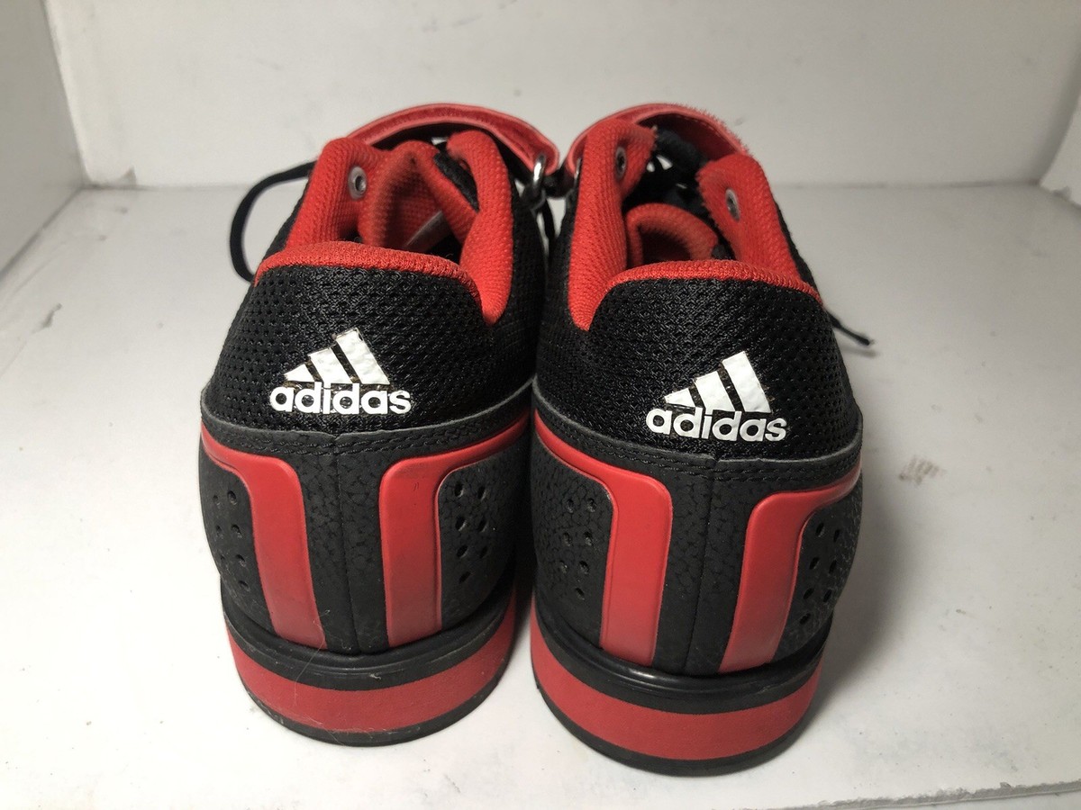 Adidas Powerlift 2.0 Black Red Weightlifting Gym Squat Shoes Mens Size |  eBay