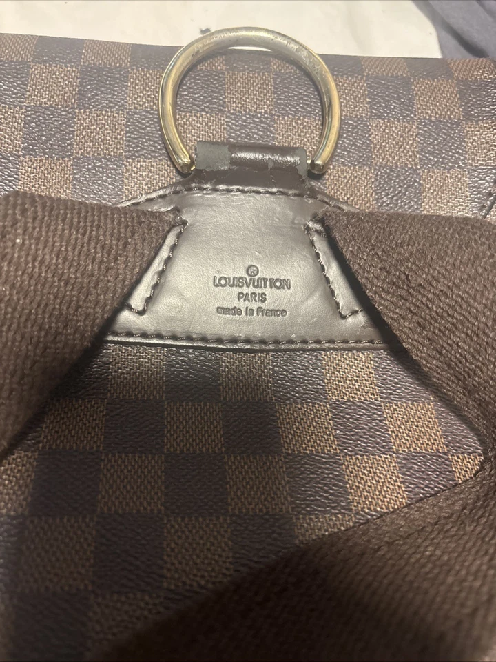 Louis Vuitton Book Bag Unisex Brown Leather Authentic Used From Paris - Image 4 of 4