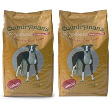 30kg GREYHOUND/LURCHER Dry Dog Food - Complete Maintenance Countrymans 15kg x 2 1.52 per kilo