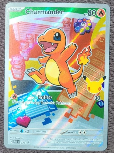 Pokemon Charmander 038 First Partner Illustrator Promo NM