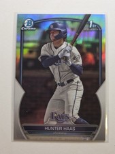 2023 Bowman Chrome 1st Refractor Hunter Haas BDC-160