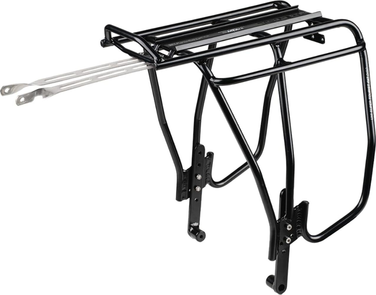 Topeak Uni Super Tourist Fat MTX 2.0 Rear Rack (TA2152B) &ndash; 57 lbs Capacity, Adju