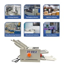 Electric Paper Folding Machine Automatic Brochure Folder 8 Mold Thickness Adjust