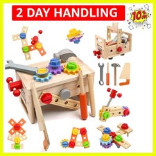 29PCS Kids Tool Set with Wooden Tool Box, Toddler Tool Set Montessori Pretend...