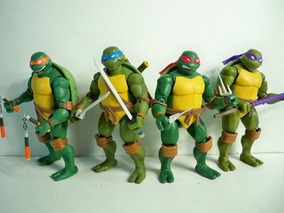 K25i76262 TMNT SUPER 7 ULTIMATES LEONARDO RAPHAEL DONATELLO COMPLETE TURTLES