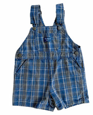 Vintage OshKosh B'gosh Plaid shortalls 4T