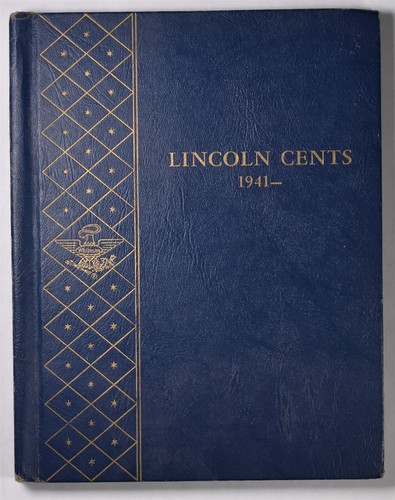 1941-1964 Lincoln Wheat & Memorial Penny Cents - 65 Coin Lot In Whitman Album