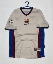 Vintage Nike FC Barcelona Xavi #26 Long Sleeve Soccer Jersey XL Champions League