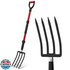 COSITA Pitch Fork for Garden, 44-Inches Pitchfork with Fiberglass