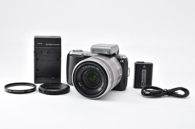 Sony Alpha NEX-C3 16.2MP Spiegellose Digitalkamera Objektiv Kit TOP Getestet