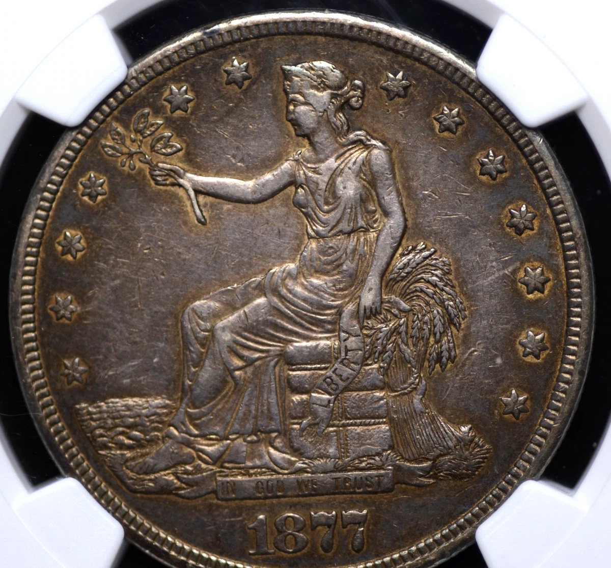 アメリカ　トレードダラー 1877 s　貿易銀 1ドル銀貨 1877年 アメリカ 貿易銀 1ドル トレード ダラー 銀貨 シルバー